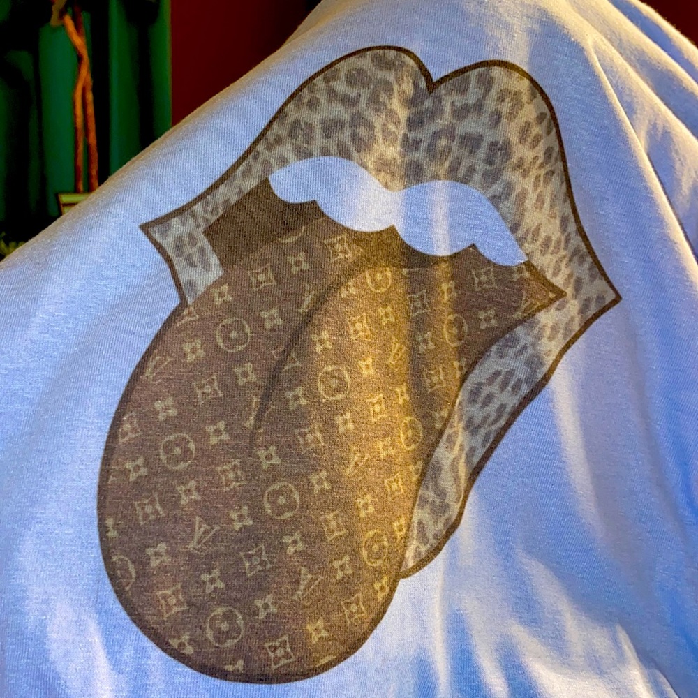 Rolling Stones lips lv design SOLD